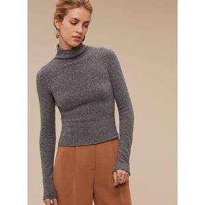 Wilfred grey blue darling mock neck sweater